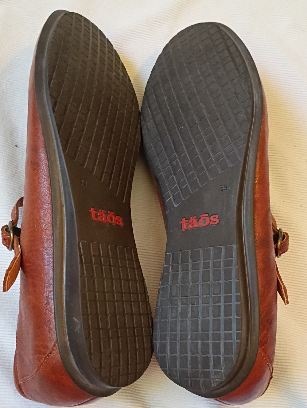 Taos Mary Jane brown Leather Flats - Picture 7 of 10